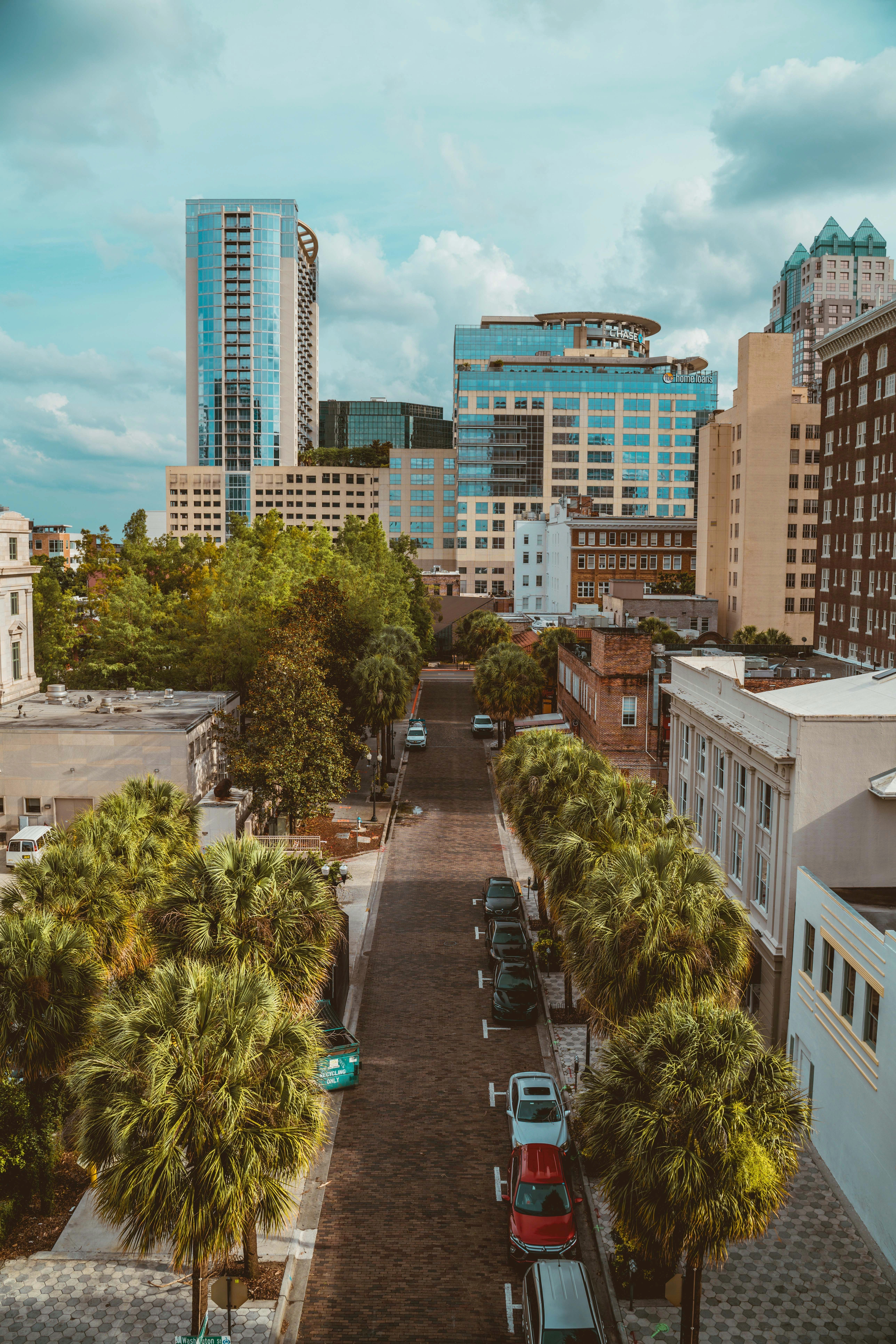 Colorful Orlando neighborhood street